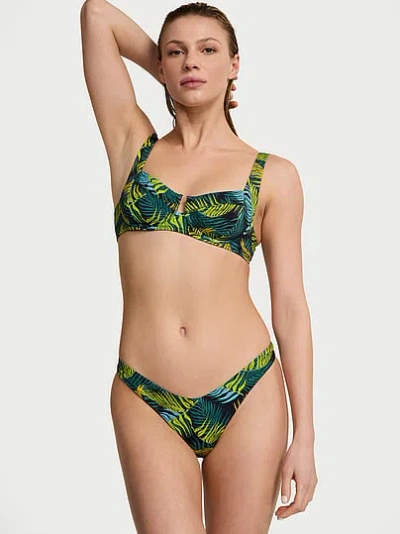 Victoria's Secret Swim Essential Full-coverage Bikini Top In Green