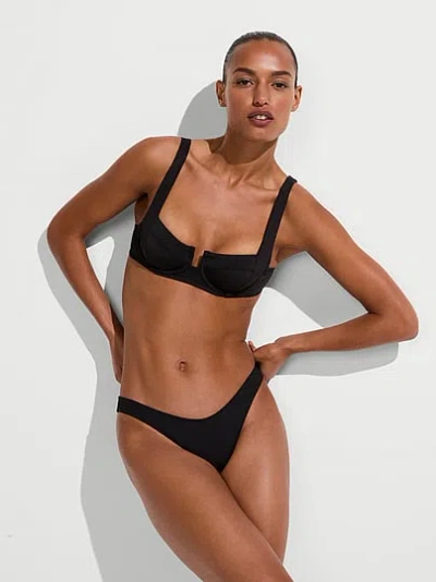 Victoria's Secret Swim Essential Full-coverage Bikini Top In Black