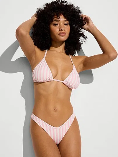 Victoria's Secret Swim Essential Triangle Bikini Top In Pink