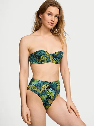 Victoria's Secret Swim Essential Uplift Strapless Bikini Top In Green