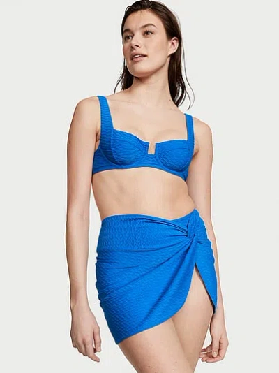 Victoria's Secret Swim Mix & Match Full Coverage Bikini Top In Blue