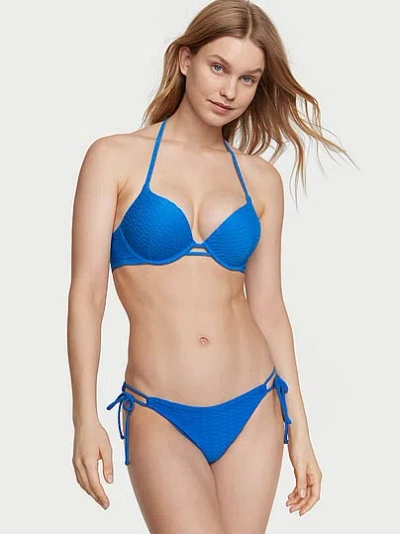 Victoria's Secret Swim Mix & Match Side-tie Bikini Bottom In Blue