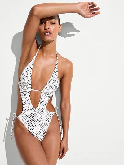 Victoria's Secret Swim Side-tie Monokini One-piece Swimsuit In White