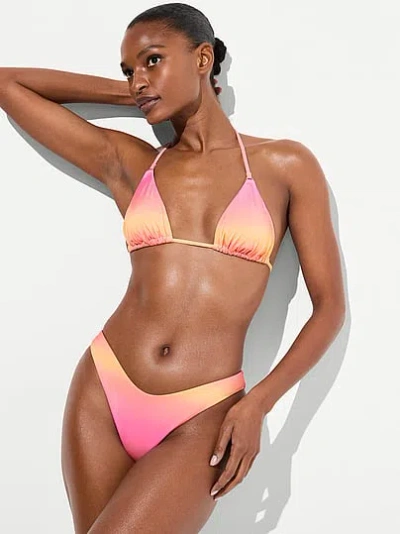 Victoria's Secret Swim Triangle Bikini Top In Pink