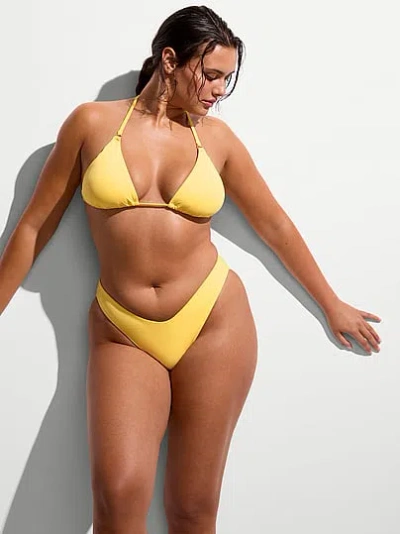 Victoria's Secret Swim Triangle Bikini Top In Yellow