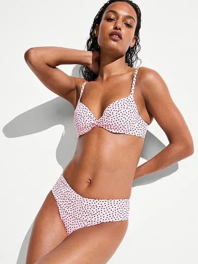 Victoria's Secret Swim Twist Push-up Bikini Top In Pink