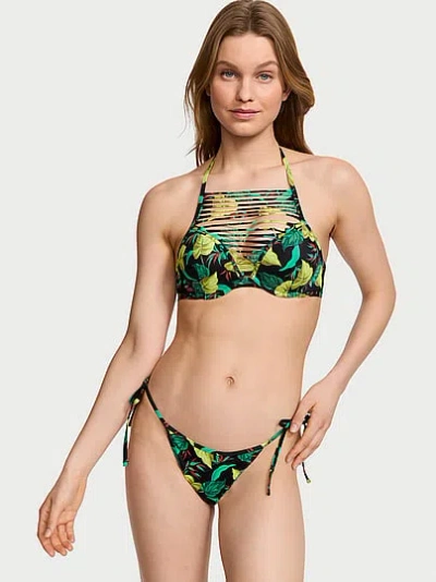 Victoria's Secret Swim Vs Archives Sexy Tee High-neck Push-up Bikini Top In Multi