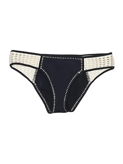 Pre-owned Victoria's Secret Swimsuit Bottoms In Black