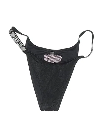 Pre-owned Victoria's Secret Swimsuit Bottoms In Black