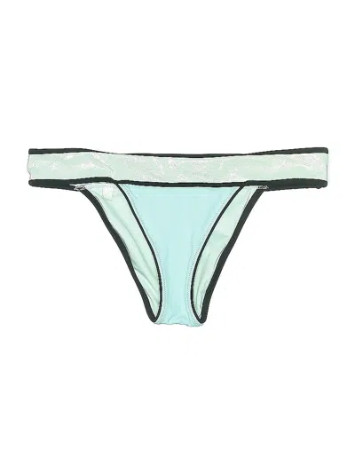 Pre-owned Victoria's Secret Swimsuit Bottoms In Blue