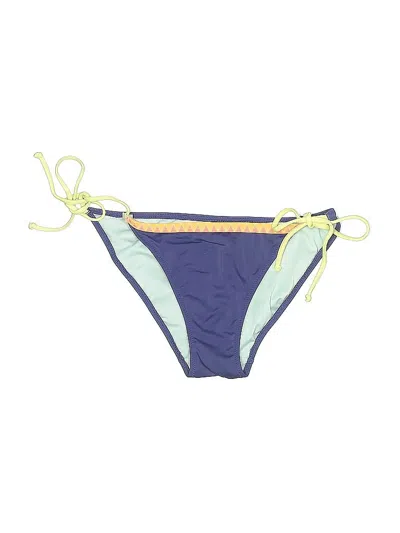 Pre-owned Victoria's Secret Swimsuit Bottoms In Blue
