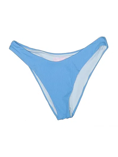 Pre-owned Victoria's Secret Swimsuit Bottoms In Blue