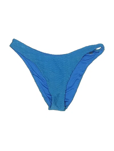 Pre-owned Victoria's Secret Swimsuit Bottoms In Blue