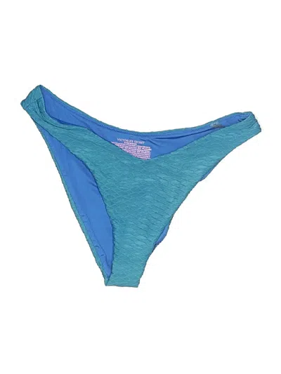 Pre-owned Victoria's Secret Swimsuit Bottoms In Blue