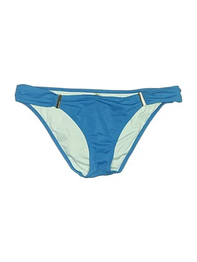Pre-owned Victoria's Secret Swimsuit Bottoms In Blue