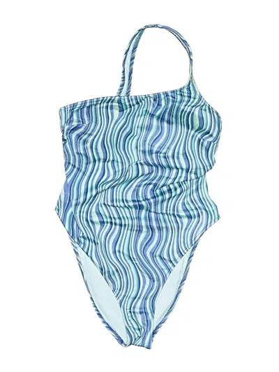 Pre-owned Victoria's Secret Swimsuit Bottoms In Blue