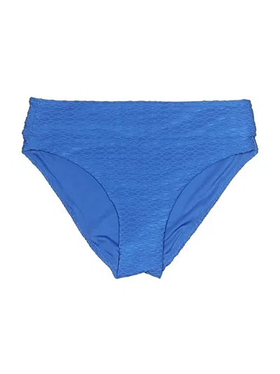 Pre-owned Victoria's Secret Swimsuit Bottoms In Blue