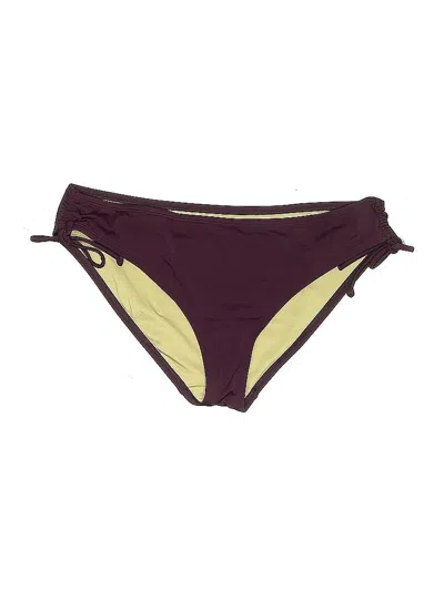 Pre-owned Victoria's Secret Swimsuit Bottoms In Burgundy