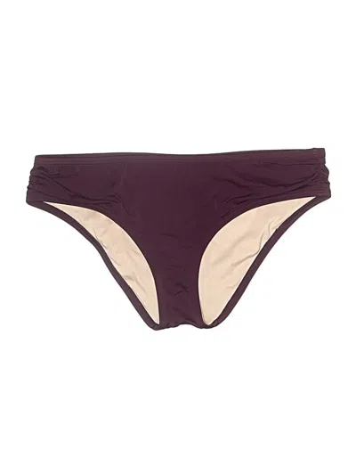 Pre-owned Victoria's Secret Swimsuit Bottoms In Burgundy