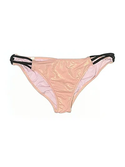 Pre-owned Victoria's Secret Swimsuit Bottoms In Gold
