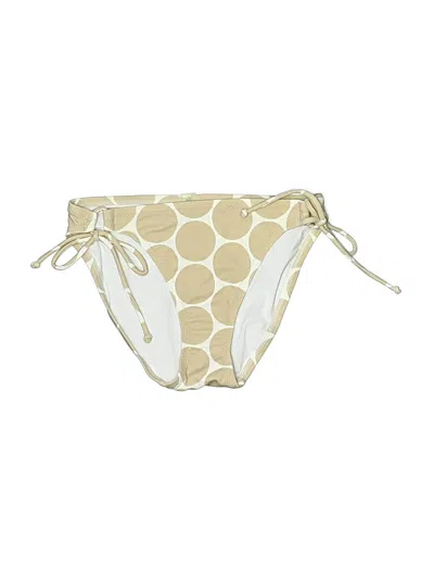 Pre-owned Victoria's Secret Swimsuit Bottoms In Gold