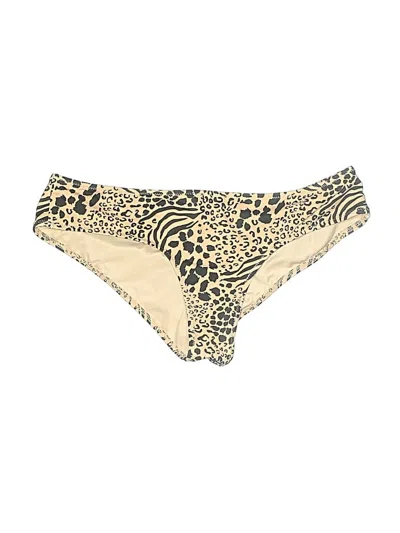 Pre-owned Victoria's Secret Swimsuit Bottoms In Gold