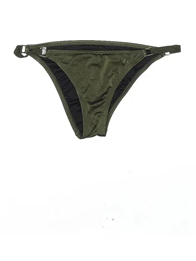 Pre-owned Victoria's Secret Swimsuit Bottoms In Green