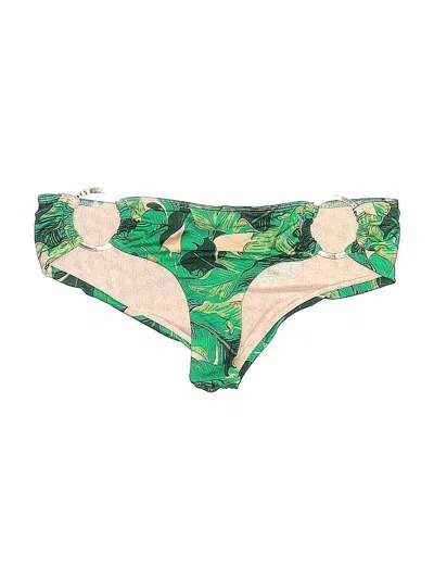 Pre-owned Victoria's Secret Swimsuit Bottoms In Green