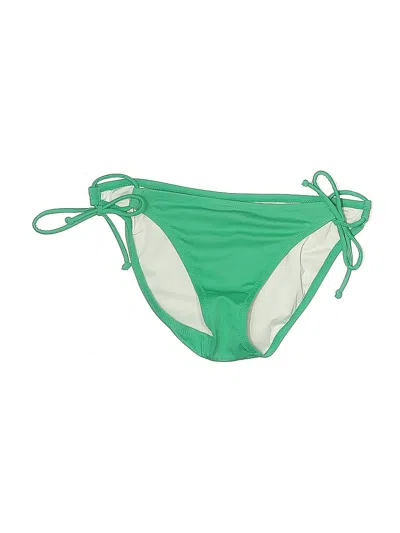 Pre-owned Victoria's Secret Swimsuit Bottoms In Green