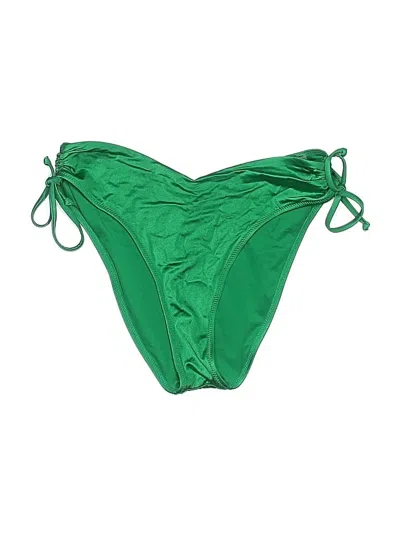 Pre-owned Victoria's Secret Swimsuit Bottoms In Green