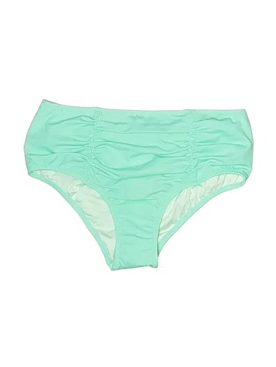 Pre-owned Victoria's Secret Swimsuit Bottoms In Green