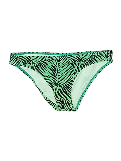 Pre-owned Victoria's Secret Swimsuit Bottoms In Green