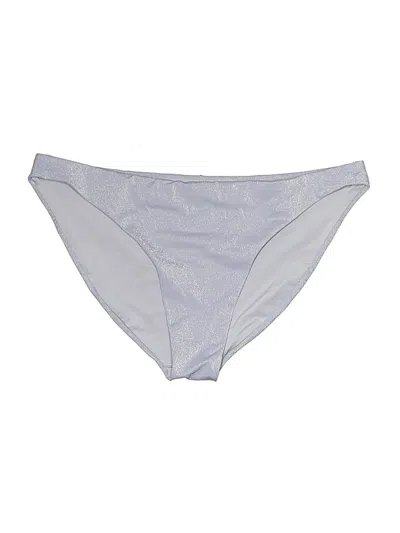Pre-owned Victoria's Secret Swimsuit Bottoms In Silver