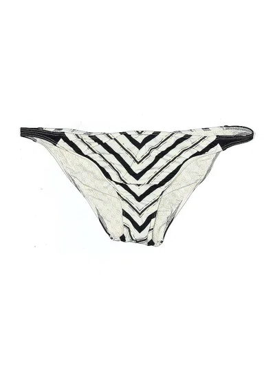 Pre-owned Victoria's Secret Swimsuit Bottoms In White
