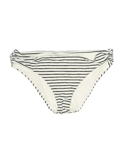Pre-owned Victoria's Secret Swimsuit Bottoms In White