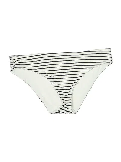 Pre-owned Victoria's Secret Swimsuit Bottoms In White