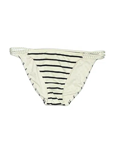Pre-owned Victoria's Secret Swimsuit Bottoms In White