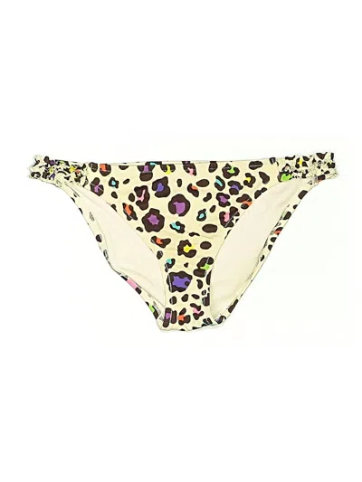 Pre-owned Victoria's Secret Swimsuit Bottoms In White