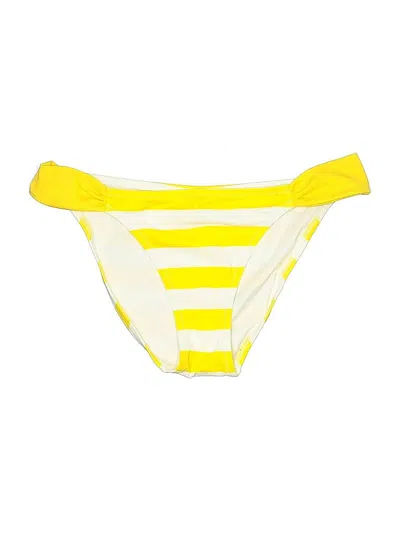Pre-owned Victoria's Secret Swimsuit Bottoms In Yellow