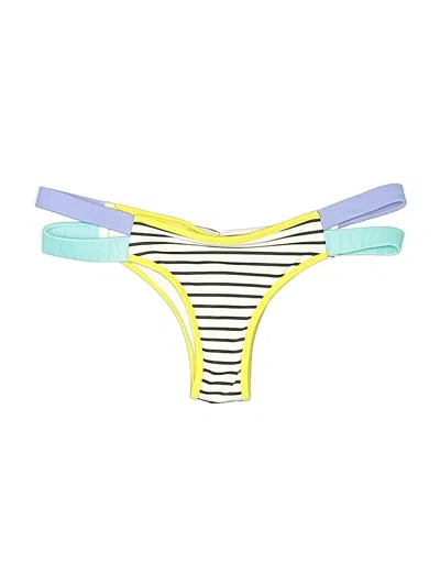 Pre-owned Victoria's Secret Swimsuit Bottoms In Yellow