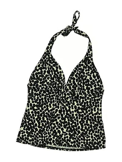 Pre-owned Victoria's Secret Swimsuit Top Black Animal Print Pattern Swimwear