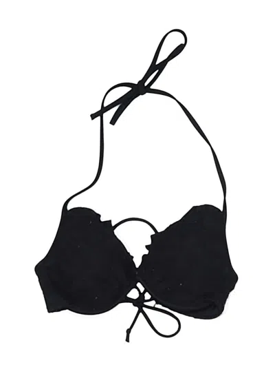 Pre-owned Victoria's Secret Swimsuit Top Black Swimwear