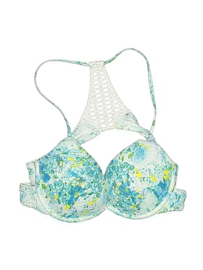 Pre-owned Victoria's Secret Swimsuit Top Blue Swimwear