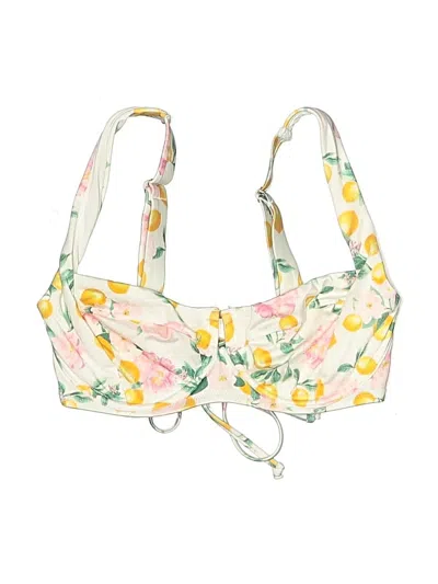 Pre-owned Victoria's Secret Swimsuit Top Pink Floral Pattern Swimwear