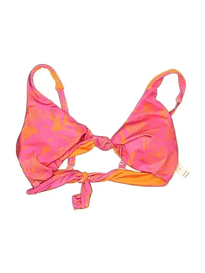 Victoria's Secret Swimsuit Top Pink Print Pattern Swimwear