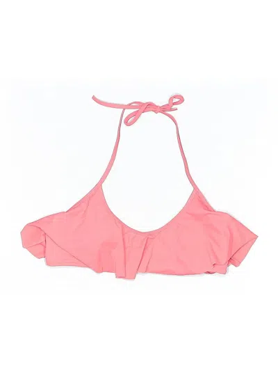 Pre-owned Victoria's Secret Swimsuit Top Pink Solid Pattern Swimwear