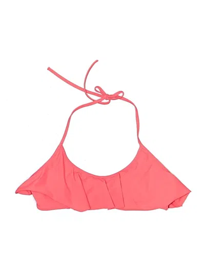 Pre-owned Victoria's Secret Swimsuit Top Pink Solid Pattern Swimwear