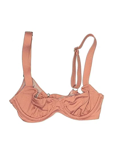 Pre-owned Victoria's Secret Swimsuit Top Tan Swimwear