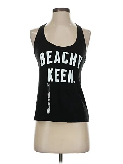 Pre-owned Victoria's Secret Tank Top Black Halter Neckline Tops
