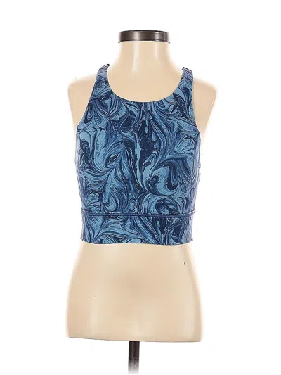 Pre-owned Victoria's Secret Tank Top Blue Halter Neckline Tops